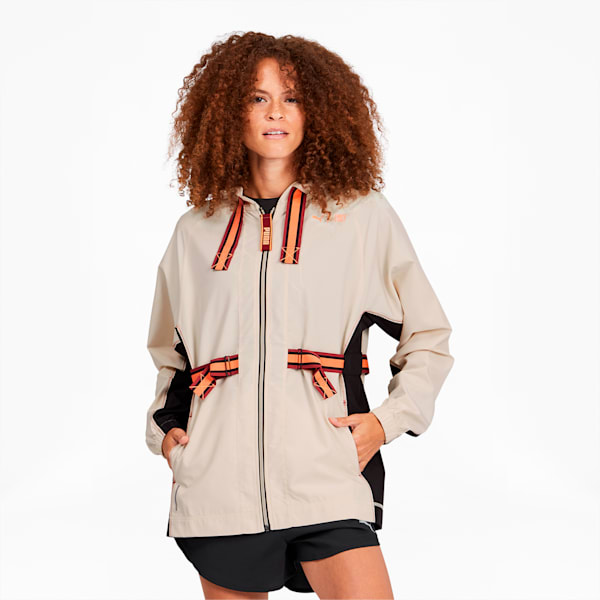 PUMA x FIRST MILE Women's Anorak, Tapioca-Puma Black, extralarge
