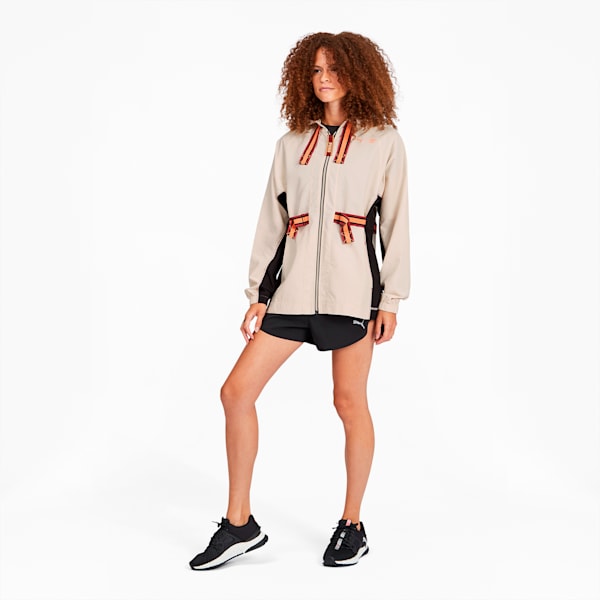 PUMA x FIRST MILE Women's Anorak, Tapioca-Puma Black, extralarge
