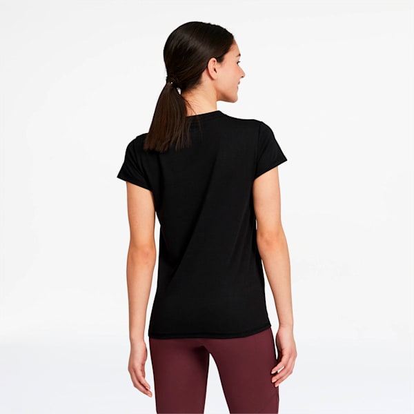 Metal Splash Deep V Women's Tee, Puma Black, extralarge