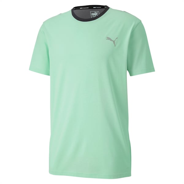 Reactive Colour-blocked dryCELL Men's Training T-Shirt, Green Glmr-CASTLEROCK-Black