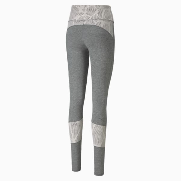 Lace Eclipse Full Women's Tights, Medium Gray Heather-Rosewater, extralarge-AUS