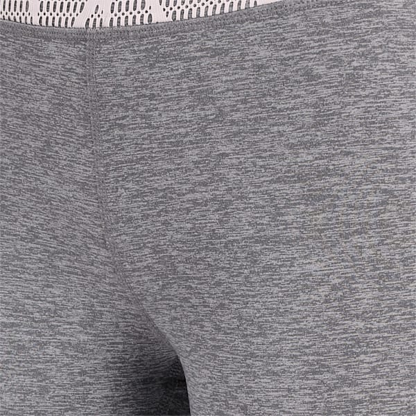 Lace Eclipse Full Women's Tights, Medium Gray Heather-Rosewater, extralarge-IND