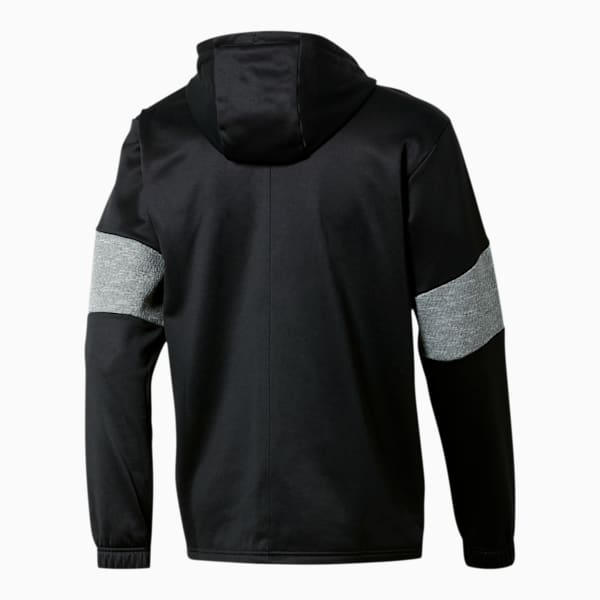 Extract Men's Hooded Jacket, Puma Black-Medium Gray Heather, extralarge