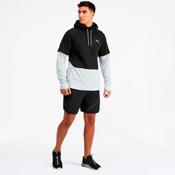 Extract Protect Men's Hoodie, Puma Black-Grey Dawn, extralarge