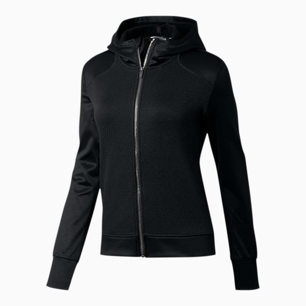 After Glow Women's Full Zip Hoodie, Puma Black, extralarge