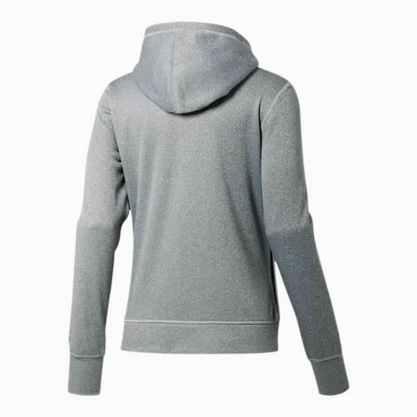 After Glow Women's Full Zip Hoodie, Medium Gray Heather, extralarge