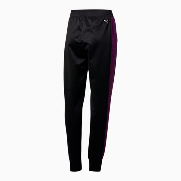 After Glow Women's Sweatpants, Puma Black-Plum Purple, extralarge