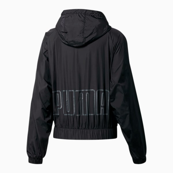 After Glow Women's Statement Jacket, Puma Black-Titanium Silver, extralarge