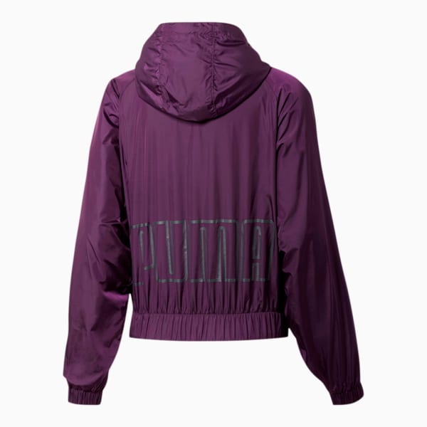 After Glow Women's Statement Jacket, Plum Purple-Puma Black, extralarge