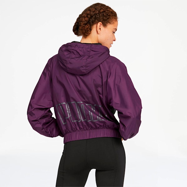 After Glow Women's Statement Jacket, Plum Purple-Puma Black, extralarge