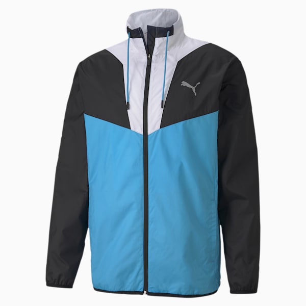 Reactive Men's Track Jacket, Ethereal Blue-Puma Black-Puma White, extralarge