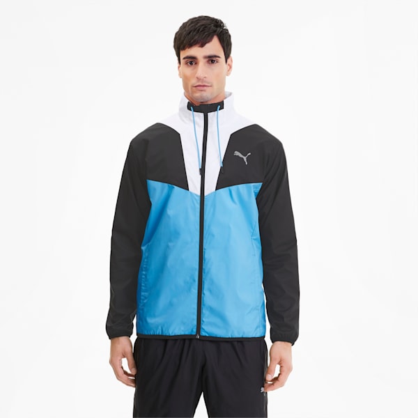 Reactive Men's Track Jacket, Ethereal Blue-Puma Black-Puma White, extralarge