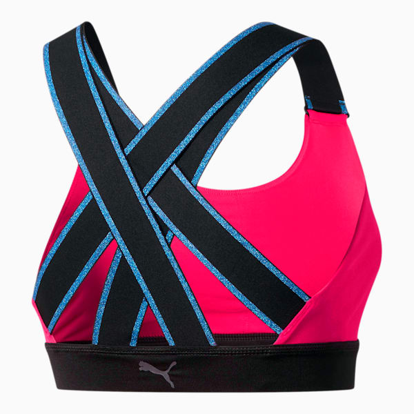 METALUX Feel It Women's Bra, Nrgy Rose-Puma Black, extralarge