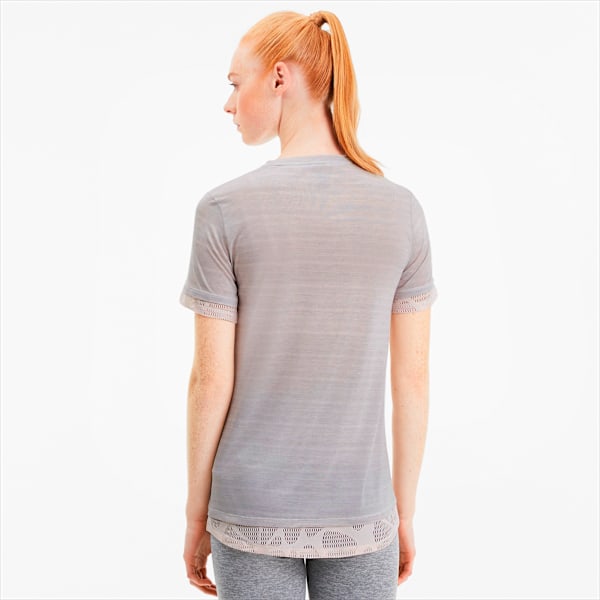 Studio Mixed Lace Women's Tee, Rosewater, extralarge