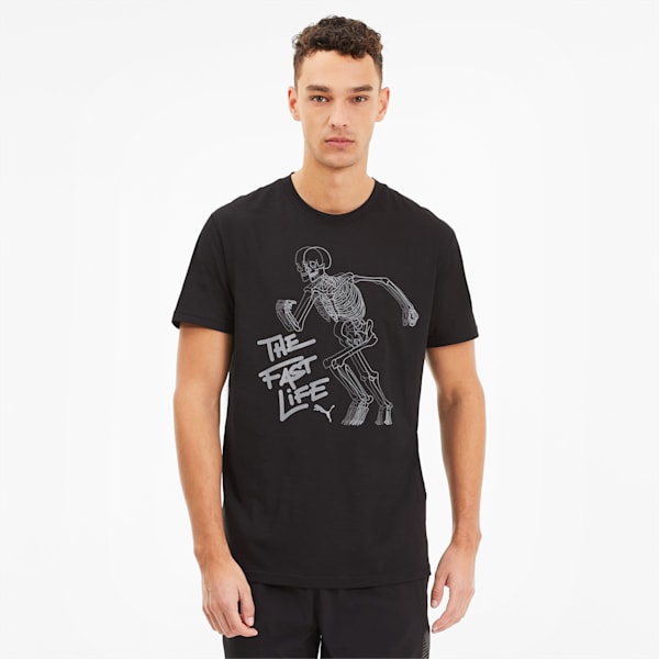 PUMA Graphic Men's T-Shirt, Puma Black, extralarge-IND