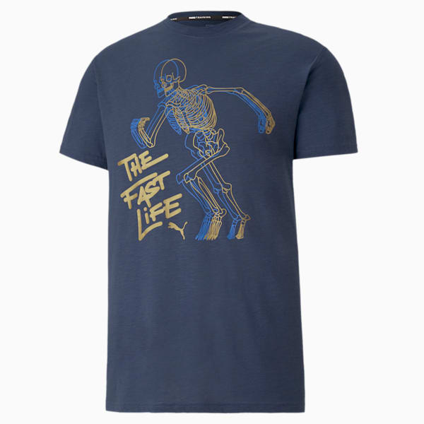 PUMA Graphic Men's T-Shirt, Dark Denim, extralarge-IND