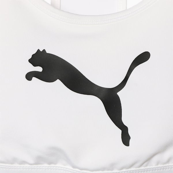 ウィメンズ トレーニング プーマ 4キープ ブラトップ 中サポート, Puma White-Puma Black Cat, extralarge-JPN