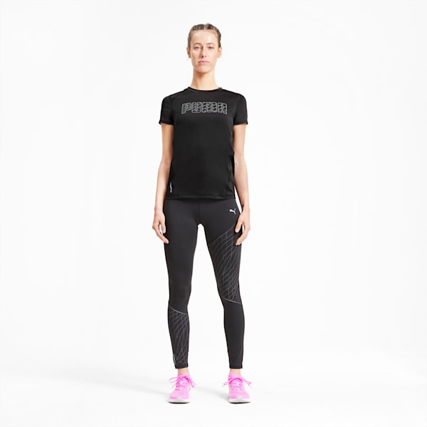 Short Sleeve Women's Running T-Shirt, Puma Black