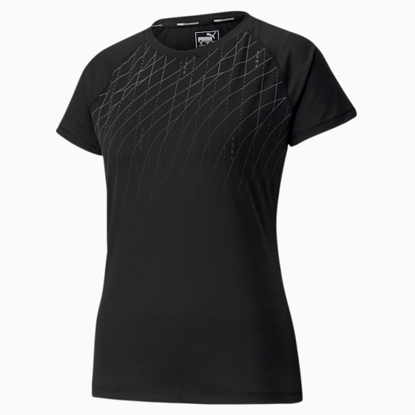 Run Women's Graphic Tee, Puma Black, extralarge