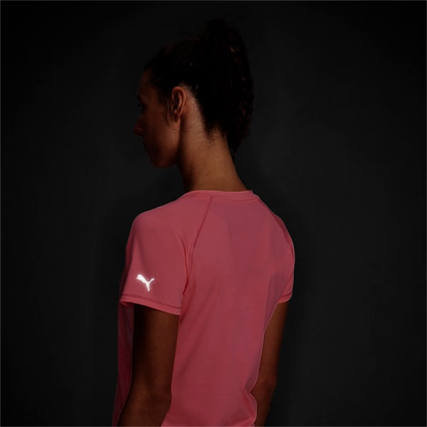 Graphic Short Sleeve Women's Running T-Shirt, Luminous Peach, extralarge-IND