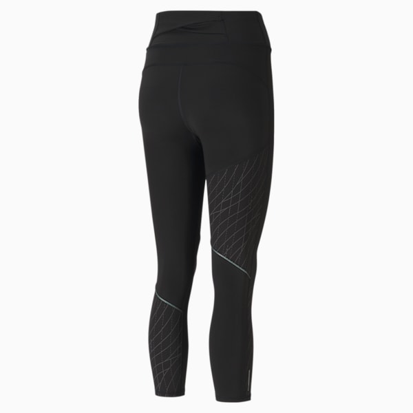 Graphic 3/4 dryCELL Reflective Tec Women's Running Leggings, Puma Black, extralarge-IND