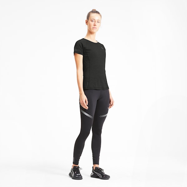 Runner ID dryCELL Women's Running Fitted T-Shirt, Puma Black Heather, extralarge-IND