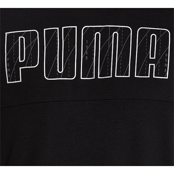 Run Men's Logo T-Shirt, Puma Black