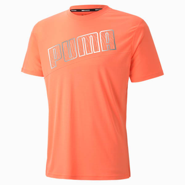 Run Men's Logo T-Shirt, Nrgy Peach