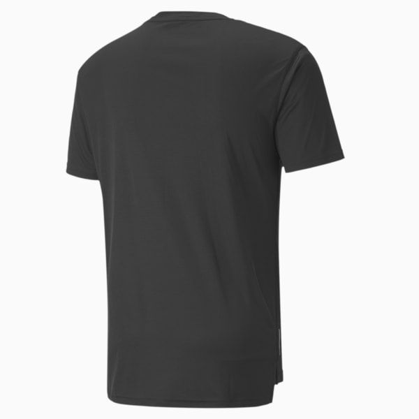 Run Men's Graphic Cat Tee, Puma Black-QUIET SHADE, extralarge