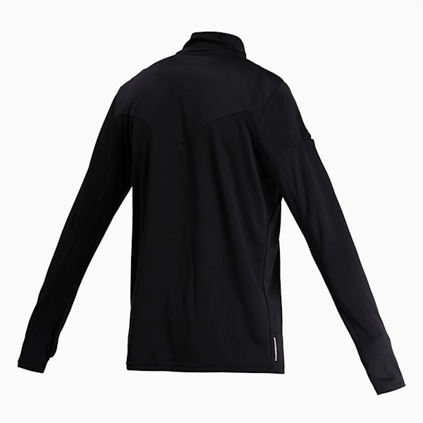 Quarter Zip dryCELL Reflective Tec Men's Running Midlayer, Puma Black, extralarge-IND