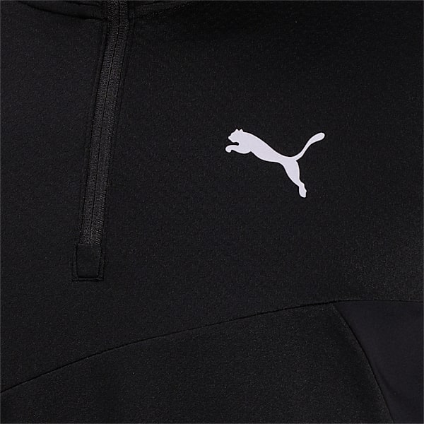Quarter Zip dryCELL Reflective Tec Men's Running Midlayer, Puma Black, extralarge-IND