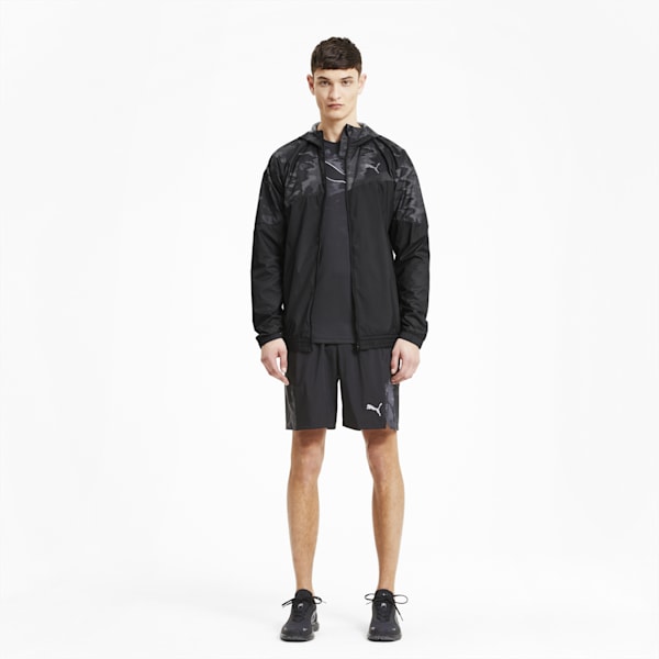 Puma run graphic hooded jacket best sale
