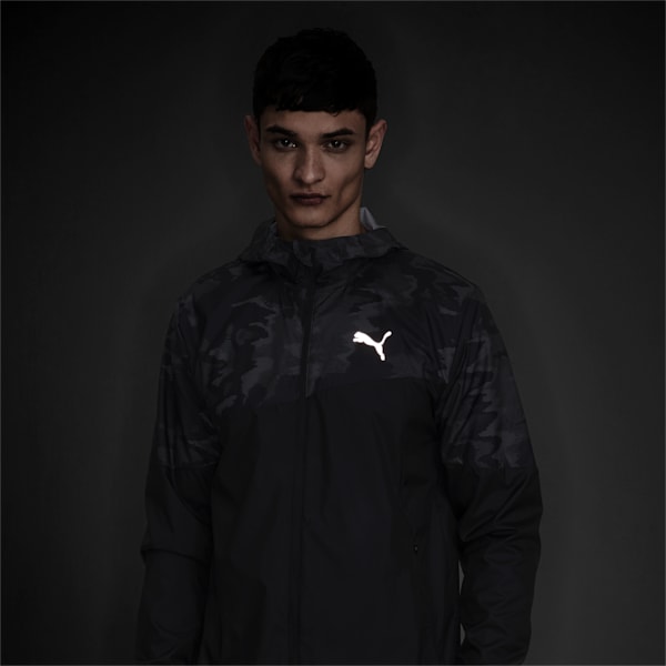 RUN Graphic Hooded Men s Running Jacket