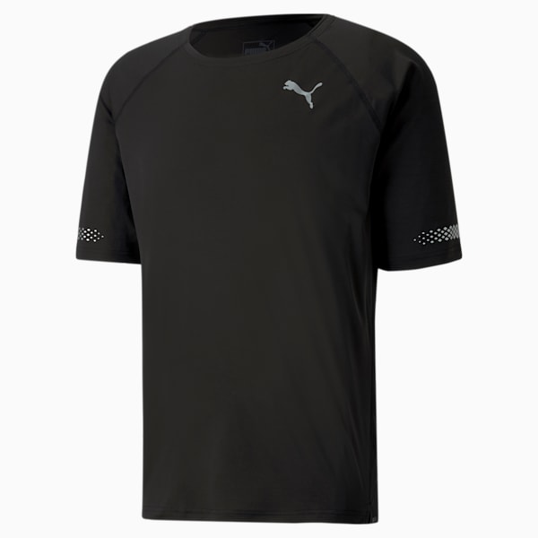 Runner ID Short Sleeve Men's Running T-Shirt, Puma Black, extralarge-IND