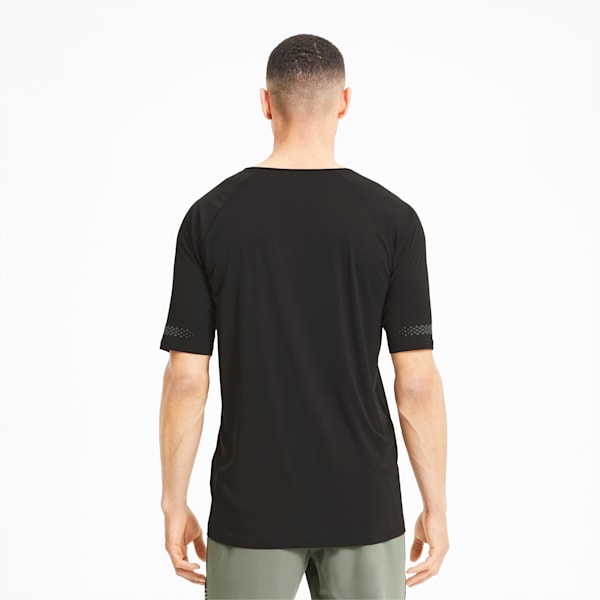 Runner ID Short Sleeve Men's Running T-Shirt, Puma Black, extralarge-IND