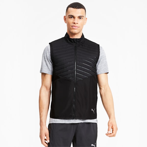 Favourite windCELL Men's Puffer Running Performance Vest, Puma Black, extralarge-IND