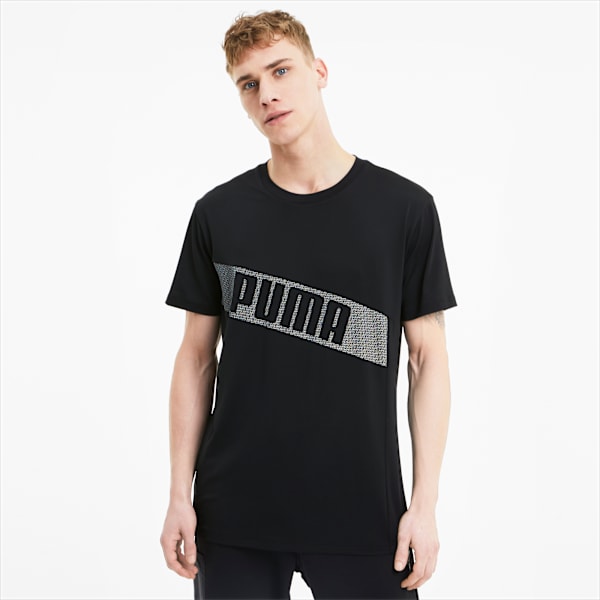 Train Men's Graphic Tee, Puma Black-Puma White, extralarge