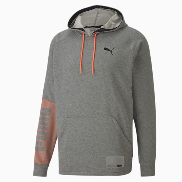 Train Men's Graphic Knit Hoodie, Medium Gray Heather, extralarge