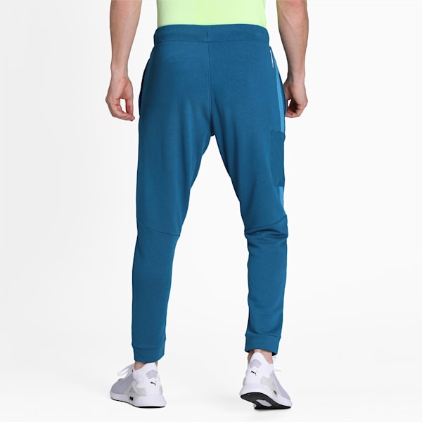 Graphic Knitted Men's Training Pants, Digi-blue, extralarge-IND