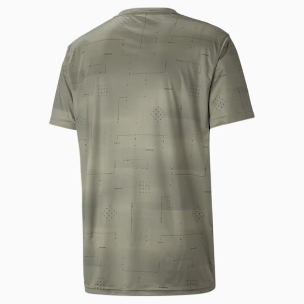 Performance Print Men's Training T-Shirt, Vetiver-Q2 AOP, extralarge-IND