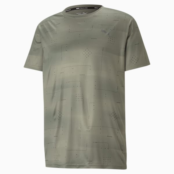Performance Print Men's Training T-Shirt, Vetiver-Q2 AOP, extralarge-IND