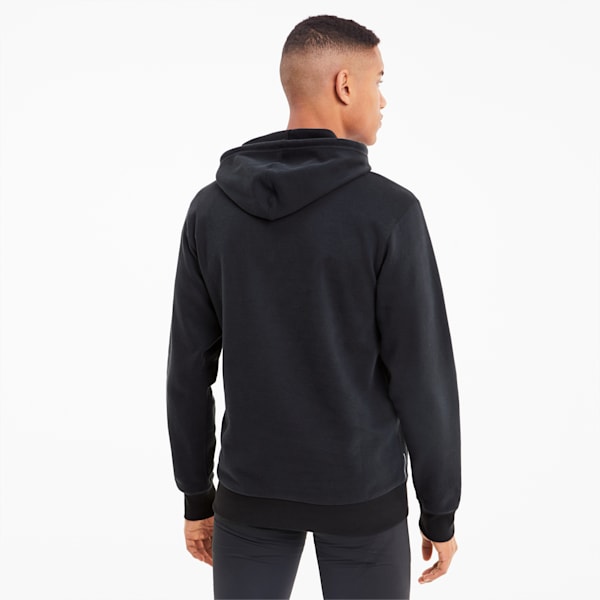 Performance Graphic Men's Training Hoodie, Puma Black-White Big Cat, extralarge-IND