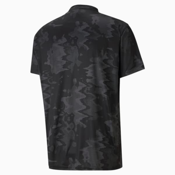 Performance AOP Shirt Sleeves Men's T-Shirt, Puma Black-Zen AOP, extralarge-IND