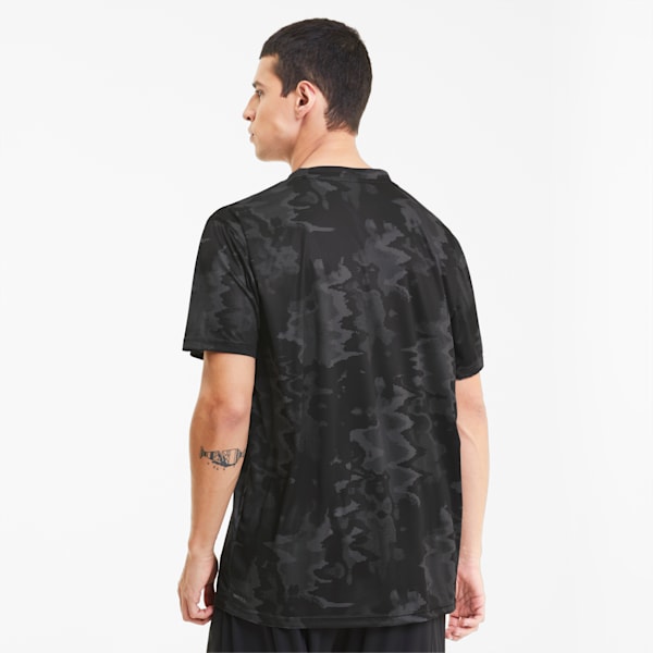 Performance AOP Shirt Sleeves Men's T-Shirt, Puma Black-Zen AOP, extralarge-IND