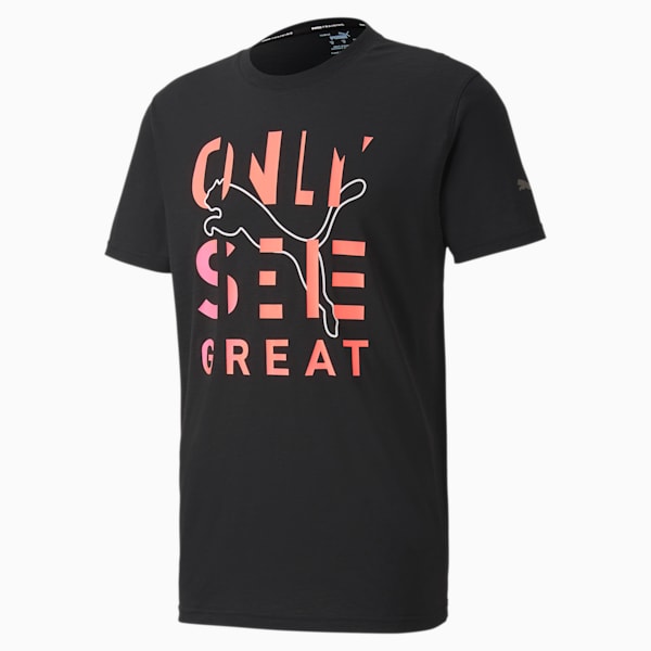 Performance Slogan dryCELL Men's Training T-Shirt, Puma Black-Q1 Prt 1, extralarge-IND