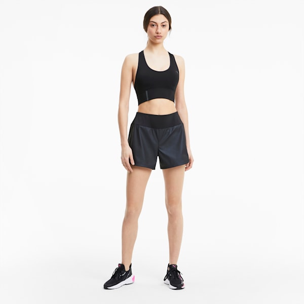 Long Line Mid Impact Women's Bra, Puma Black