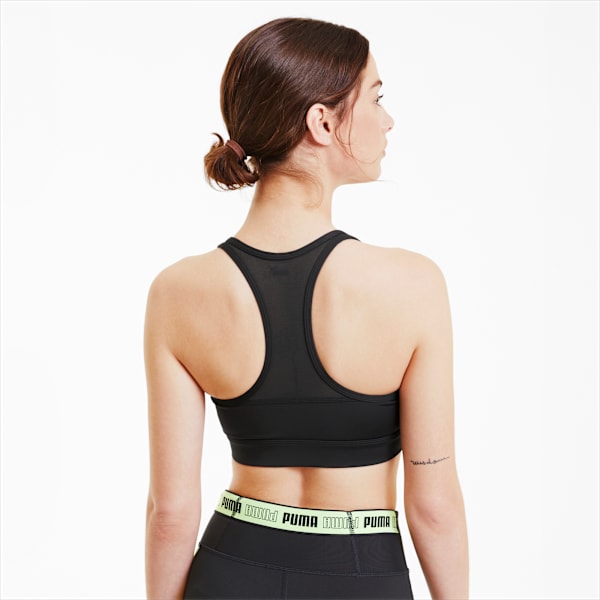 Puma Front Zip High Impact Sports Bra Black