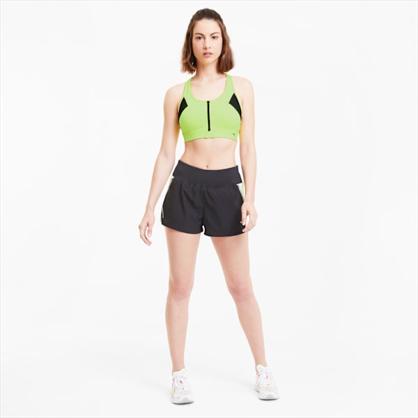 High Impact Women's Front Zip Bra, Fizzy Yellow, extralarge