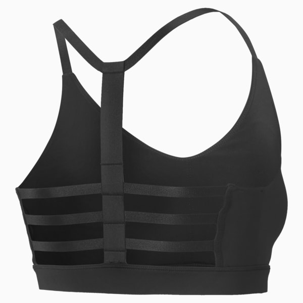 LIVI ACTIVE Low Impact Strappy-Back Sports Bra Black & Sunkist Coral