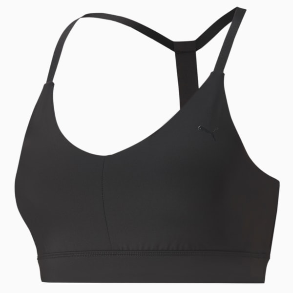 Whitney Cooling Low Impact Unlined Sports Bra in Black by Yummie